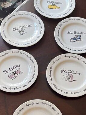 VTG Pottery Barn Millennium Decade Salad/Dessert Plates - Set of 6